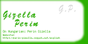 gizella perin business card